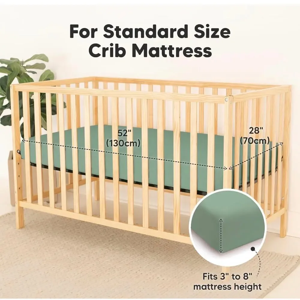 NIB‎ - KeaBabies Waterproof Crib Sheet Set